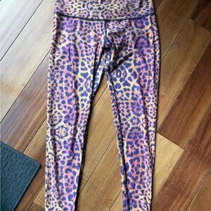 Teeki “purple awakening” Leopard Print Leggings